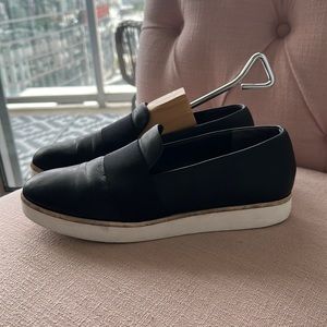 Via Spiga Black Leather slip on Sneaker